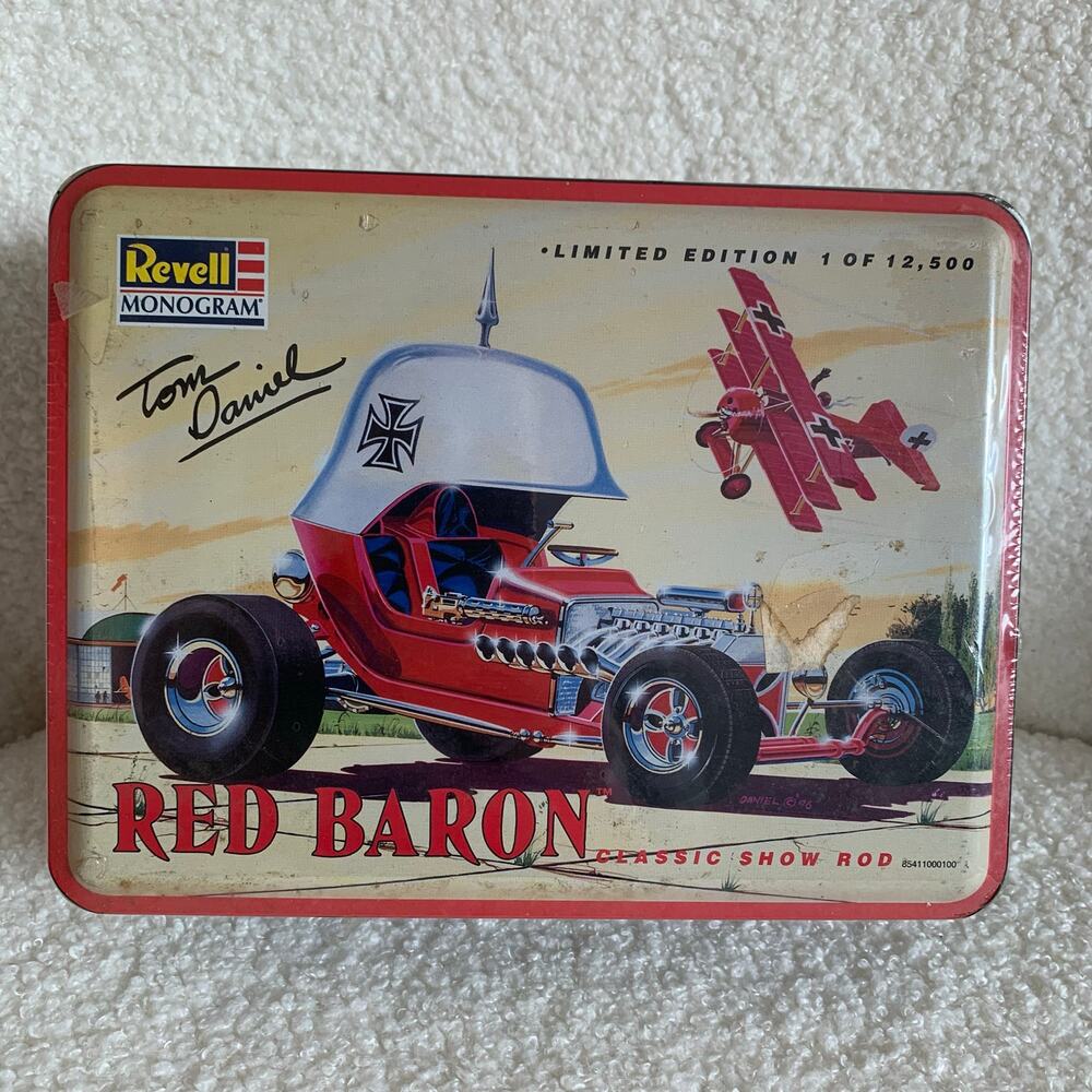 Revell Monogram Tom Daniel Red Baron Model 1997 New Sealed Tin Limited Edition